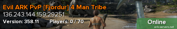 Evil ARK PvP [Fjordur] 4 Man Tribe