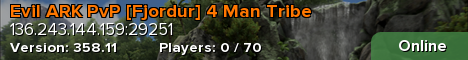 Evil ARK PvP [Fjordur] 4 Man Tribe