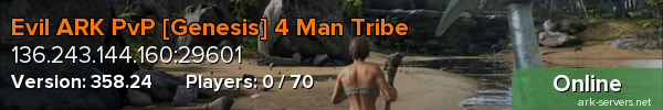 Evil ARK PvP [Genesis] 4 Man Tribe