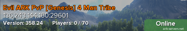 Evil ARK PvP [Genesis] 4 Man Tribe