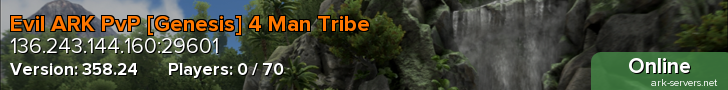 Evil ARK PvP [Genesis] 4 Man Tribe