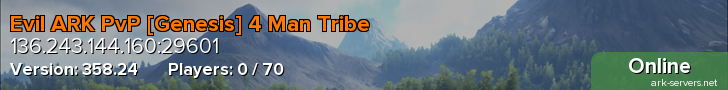 Evil ARK PvP [Genesis] 4 Man Tribe