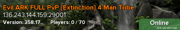 Evil ARK FULL PvP [Extinction] 4 Man Tribe