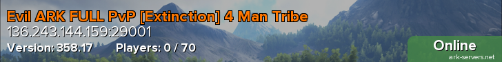 Evil ARK FULL PvP [Extinction] 4 Man Tribe