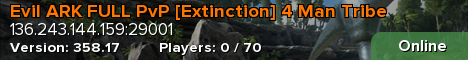Evil ARK FULL PvP [Extinction] 4 Man Tribe