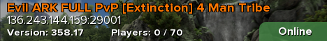 Evil ARK FULL PvP [Extinction] 4 Man Tribe