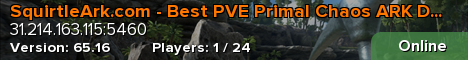 SquirtleArk.com - Best PVE Primal Chaos ARK Descended Server