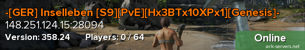 -[GER] Inselleben [S9][PvE][Hx3BTx10XPx1][Genesis]-