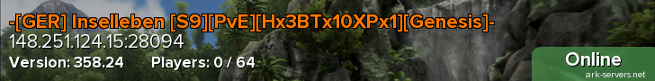 -[GER] Inselleben [S9][PvE][Hx3BTx10XPx1][Genesis]-