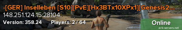 -[GER] Inselleben [S10][PvE][Hx3BTx10XPx1][Genesis2]-