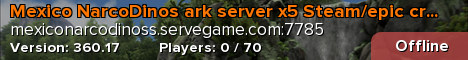 Mexico NarcoDinos ark server x5 Steam/epic cristal isla