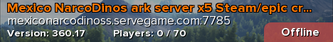 Mexico NarcoDinos ark server x5 Steam/epic cristal isla