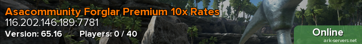 Asacommunity Forglar Premium 10x Rates