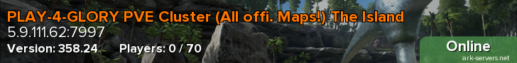 PLAY-4-GLORY PVE Cluster (All offi. Maps!) The Island