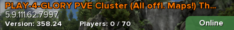 PLAY-4-GLORY PVE Cluster (All offi. Maps!) The Island
