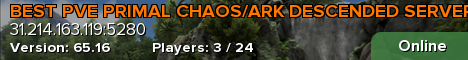 BEST PVE PRIMAL CHAOS/ARK DESCENDED SERVER! SquirtleArk CENT