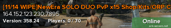 [10/31 WIPE]NewEra SOLO DUO PvP x15 Shop/Kits/ORP Crystal