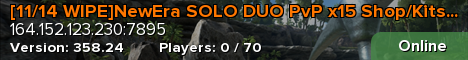 [10/31 WIPE]NewEra SOLO DUO PvP x15 Shop/Kits/ORP Crystal