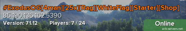 #ExodusOG[PVP][25x][Ragnarok][Custom Stacks/Loot]