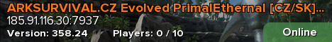 ARKSURVIVAL.CZ Evolved PrimalEthernal [CZ/SK] Ragnarok 10x