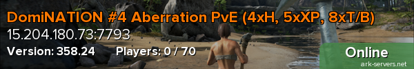 DomiNATION #4 Aberration PvE (4xH, 5xXP, 8xT/B)