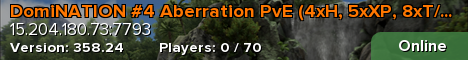 DomiNATION #4 Aberration PvE (4xH, 5xXP, 8xT/B)