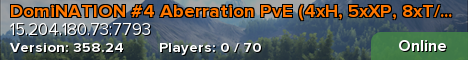 DomiNATION #4 Aberration PvE (4xH, 5xXP, 8xT/B)