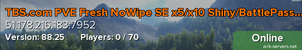 TBS.com PVE Fresh NoWipe SE x5/x10 Shiny/BattlePass/Quests