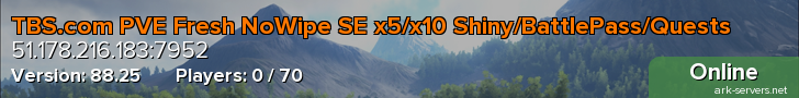 TBS.com PVE Fresh NoWipe SE x5/x10 Shiny/BattlePass/Quests