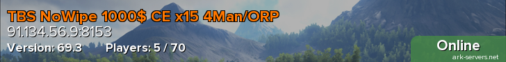 TBS NoWipe 1000$ CE x15 4Man/ORP