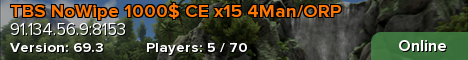 TBS NoWipe 1000$ CE x15 4Man/ORP