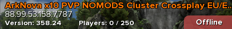 ArkNova x10 PVP NOMODS Cluster Crossplay EU/EN/RU