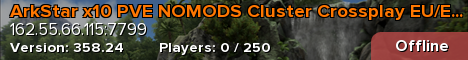 ArkStar x10 PVE NOMODS Cluster Crossplay EU/EN/RU