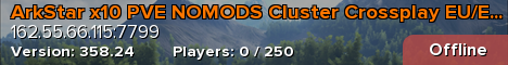 ArkStar x10 PVE NOMODS Cluster Crossplay EU/EN/RU