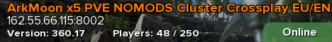 ArkMoon x5 PVE NOMODS Cluster Crossplay EU/EN/RU