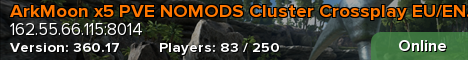ArkMoon x5 PVE NOMODS Cluster Crossplay EU/EN/RU