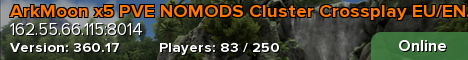 ArkMoon x5 PVE NOMODS Cluster Crossplay EU/EN/RU