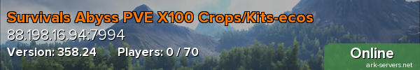 Survivals Abyss PVE X100 Crops/Kits-ecos