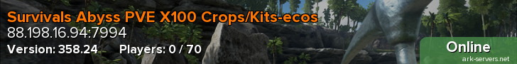 Survivals Abyss PVE X100 Crops/Kits-ecos