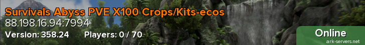 Survivals Abyss PVE X100 Crops/Kits-ecos