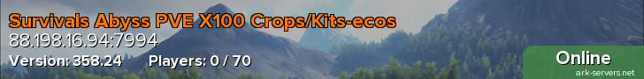 Survivals Abyss PVE X100 Crops/Kits-ecos