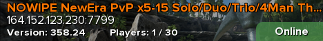 NOWIPE NewEra PvP x5-15 Solo/Duo/Trio/4Man TheIsland
