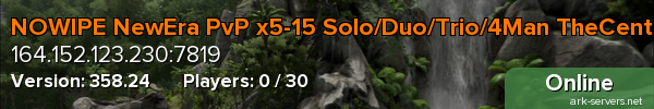 NOWIPE NewEra PvP x5-15 Solo/Duo/Trio/4Man TheCenter