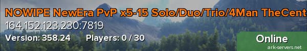 NOWIPE NewEra PvP x5-15 Solo/Duo/Trio/4Man TheCenter