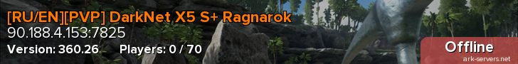 [RU/EN][PVP] DarkNet X5 S+ Ragnarok