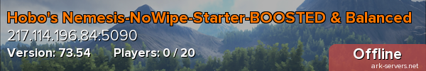 Hobo's Nemesis-NoWipe-Starter-BOOSTED & Balanced