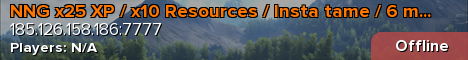 NNG x25 XP / x10 Resources / Insta tame / 6 man - Rag