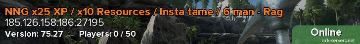 NNG x25 XP / x10 Resources / Insta tame / 6 man - Rag