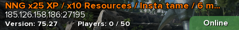 NNG x25 XP / x10 Resources / Insta tame / 6 man - Rag