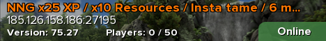NNG x25 XP / x10 Resources / Insta tame / 6 man - Rag